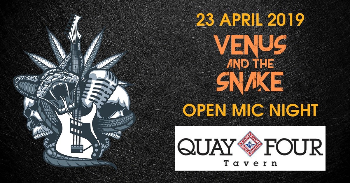 Join us tomorrow night at Quay Four Tavern from 19h30 for some awesome covers and new originals! 🤘🏼🖤🐍

Come for the music, stay for the food, vibes and awesome people! 🍻