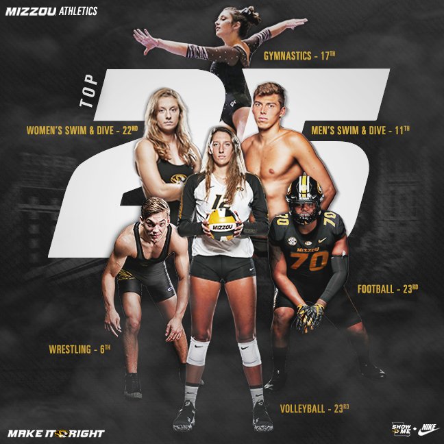 Mizzou Athletics on Twitter "6️⃣ Mizzou programs so far have finished their regular season