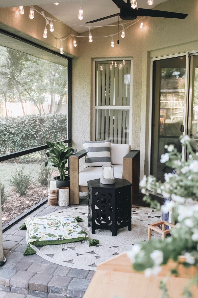 WithintheGrove's tweet photo. You'll now find me out here every evening! Come see how we added lighting and gave our patio a refresh to make this such a dreamy space. The best part? We have over 120 different color options to choose from! https://t.co/pmeYr9IUTj #ColorChangesEverything #ad @enbrightenbrand https://t.co/9sdnRGSFi2