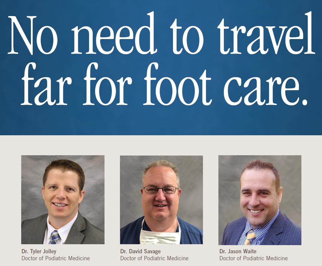 When you have a foot or ankle problem, any extra step to see a doctor is one step to many. That's why GVH offers specialized podiatry care right here in Gunnison.  Call 435-528-7246 to schedule an appointment.