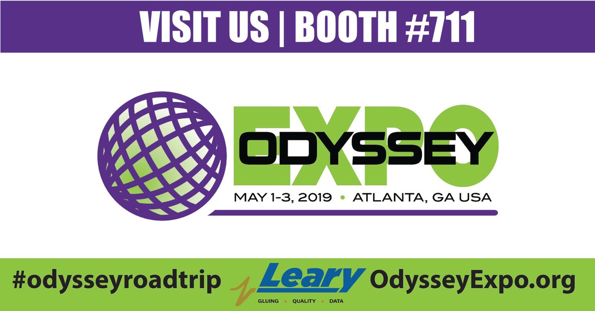 We can’t wait to see you at #OdysseyExpo! Thank you for following our #OdysseyRoadTrip!
⠀⠀
#foldingcarton
#corrugated
#liquidfill
#manufacturing
#tradeshows