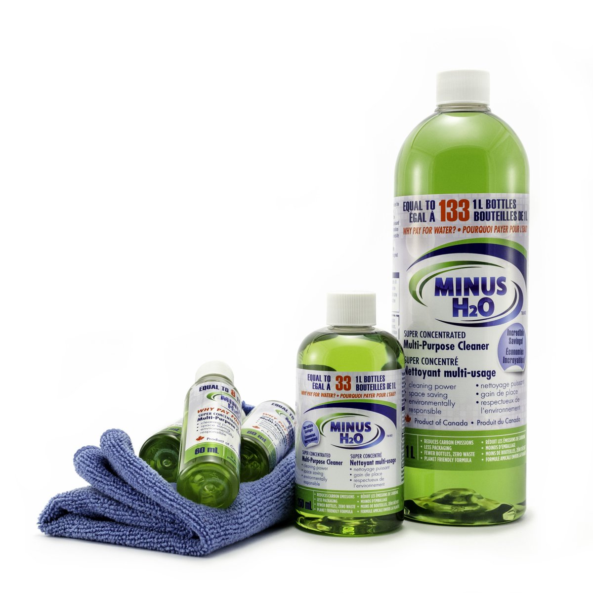 #EarthDay It's our mission to reduce #plasticwaste! 1 250ml bottle of our natural cleaning products = makes 32 1L bottles of #cleaningsolution. Order a bottle today: amazon.com/Minus-H2O-Conc…