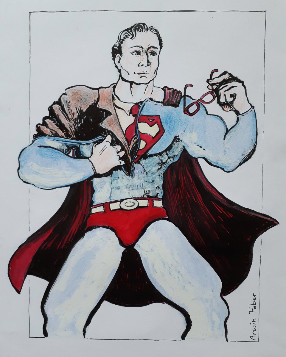 ArwinFaber's tweet photo. #Superman #costumechange to #ClarkKent. Journalism needs you Superman. To the rescue! https://t.co/nXrYIWsBD1
