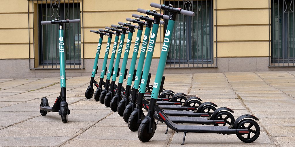 Entramos en el kicksharing de la mano de <a href="/ufoscooters_eu/">UFO</a>. 530 unidades del #SEAT eXS kickscooter by Segway llegan a Madrid para mejorar la movilidad urbana. bit.ly/2v1qveB