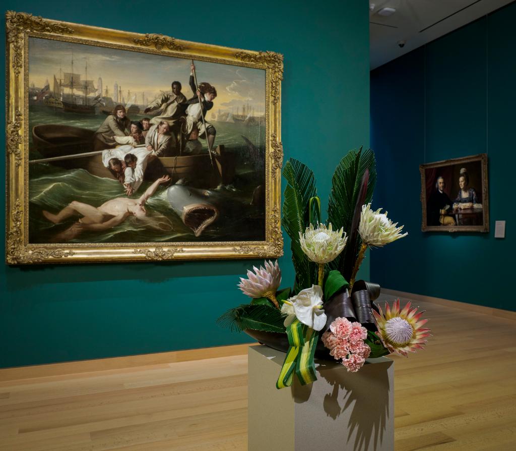 mfaboston's tweet photo. Don't forget that #ArtInBloom begins with a preview this Friday at 3 pm! Join us all weekend for tours of floral arrangements throughout the galleries, demonstrations, the Art in Bloom Market and more: https://t.co/hfh9gIiW4y 🌸 #mfaInBloom https://t.co/fw371lyIT8