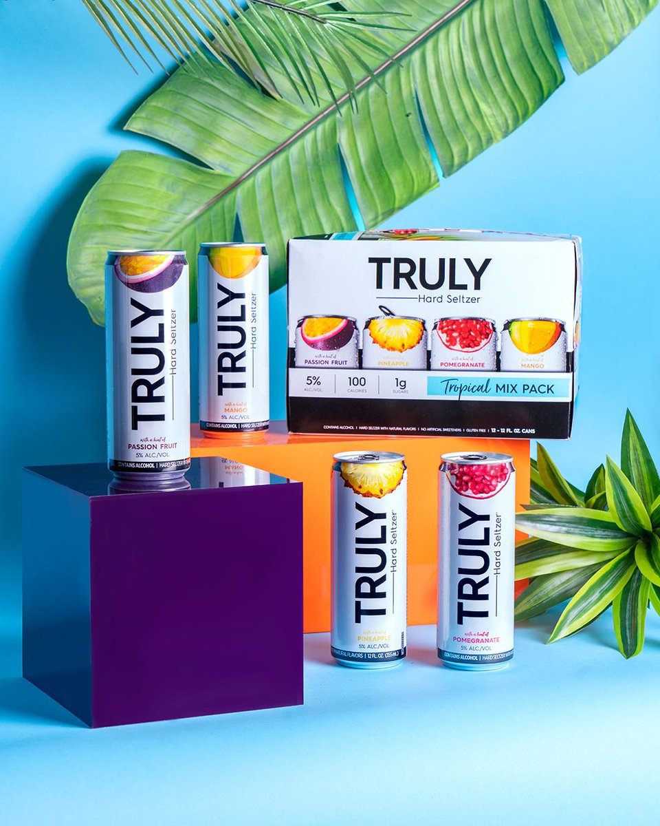 trulyseltzer's tweet photo. Tropical state of mind. Get there with a Truly Tropical Mix Pack. #LiveTruly #TrulyTropical https://t.co/sTLqNX5qAf