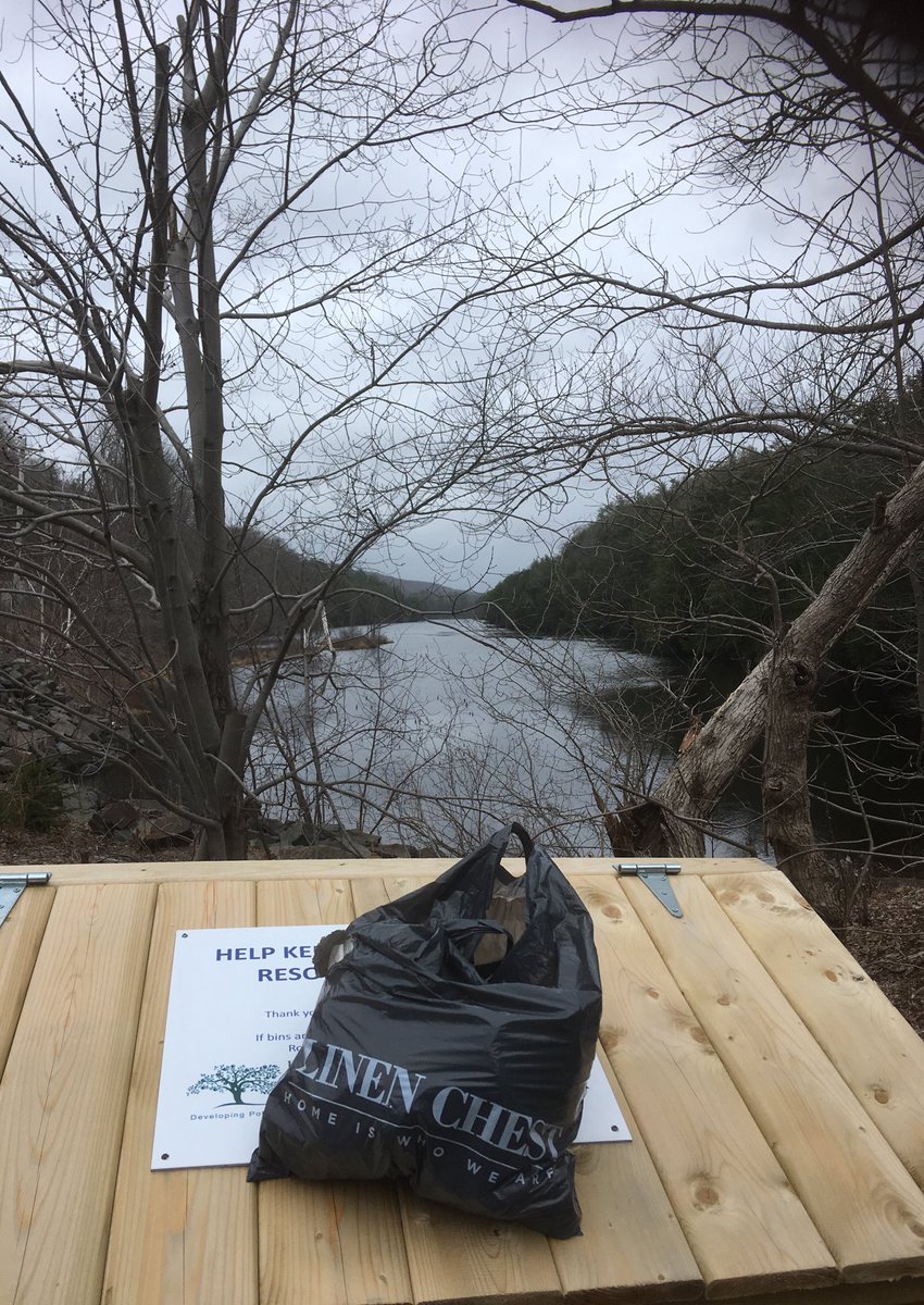 sjgeorgian's tweet photo. Clean up hike along the Gaspereau River in the Annapolis Valley, with the help of six kids, ages three-nine.  Thanks for being such a great role model ⁦@HikeAndBag⁩, keep up the great work! https://t.co/rBW0VyY6Bo