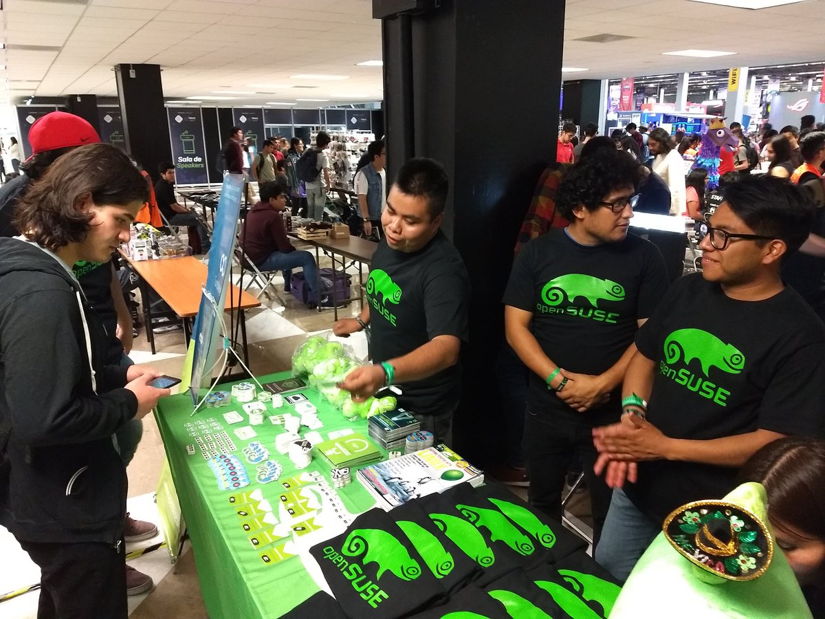 openSUSEMexico's tweet photo. La comunidad @openSUSE presente en el evento de Emprendimiento y Tecnología más grande del mundo. Jalisco Talent Land 2019 @talent_net https://t.co/7E5v9CwsTt