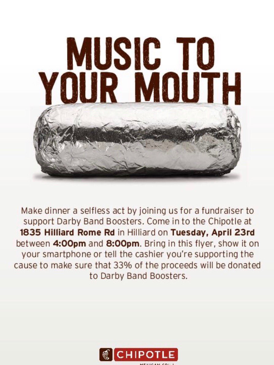 Spirit Night tomorrow!