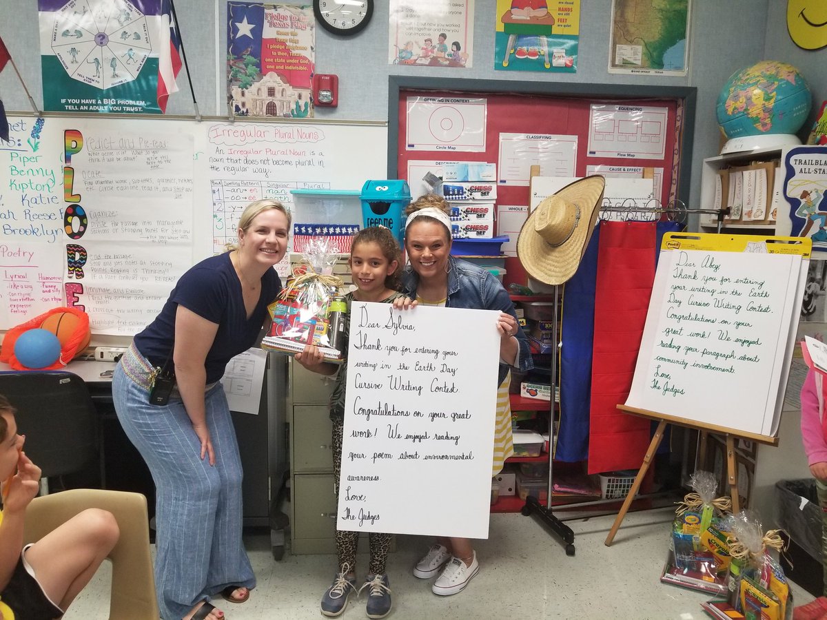 Ronessa McDonald (@comalcd) on Twitter photo Three cursive contest winners on one class! Awesome work, BBES 3rd graders! Three cursive contest winners on one class! Awesome work, BBES 3rd graders!