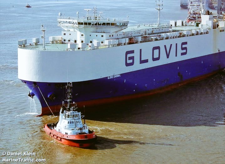 elpuertodechile's tweet image. En Puerto San Antonio (22/04/19), el Car Carrier GLOVIS CARDINAL (2012), de 199 metros eslora y bandera de Islas Marshall 🇲🇭, transfiere Automotores, en Sitio 4/5 del concesionario Puerto Central. #SanAntonio #ElPuertodeChile 
Foto: Daniel Klein.