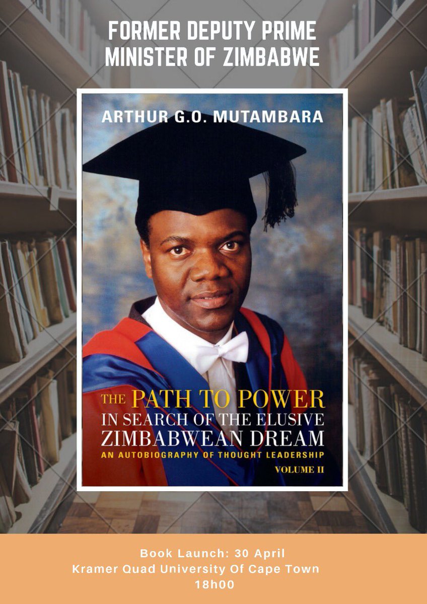 ZinasuS's tweet photo. We are excited to announce that we will be hosting a book launch by  @amutambara on 30/04/19 at UCT! Please also like our FB page. Details below! See you then! 🏛📖 https://t.co/15qi6qkX11