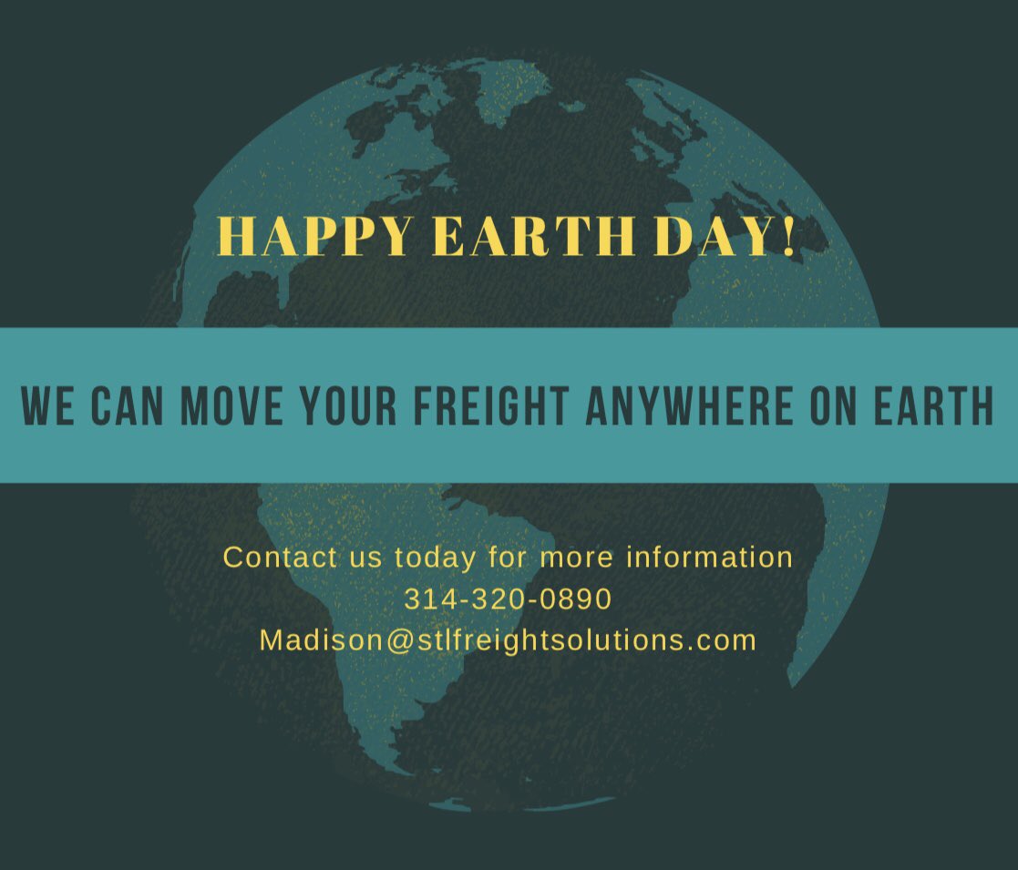 freight_st's tweet photo. #HappyEarthDay #movingfreight #smartlogistics #FreightBrokerage #FreightForwarding https://t.co/KW67ZEKXnC