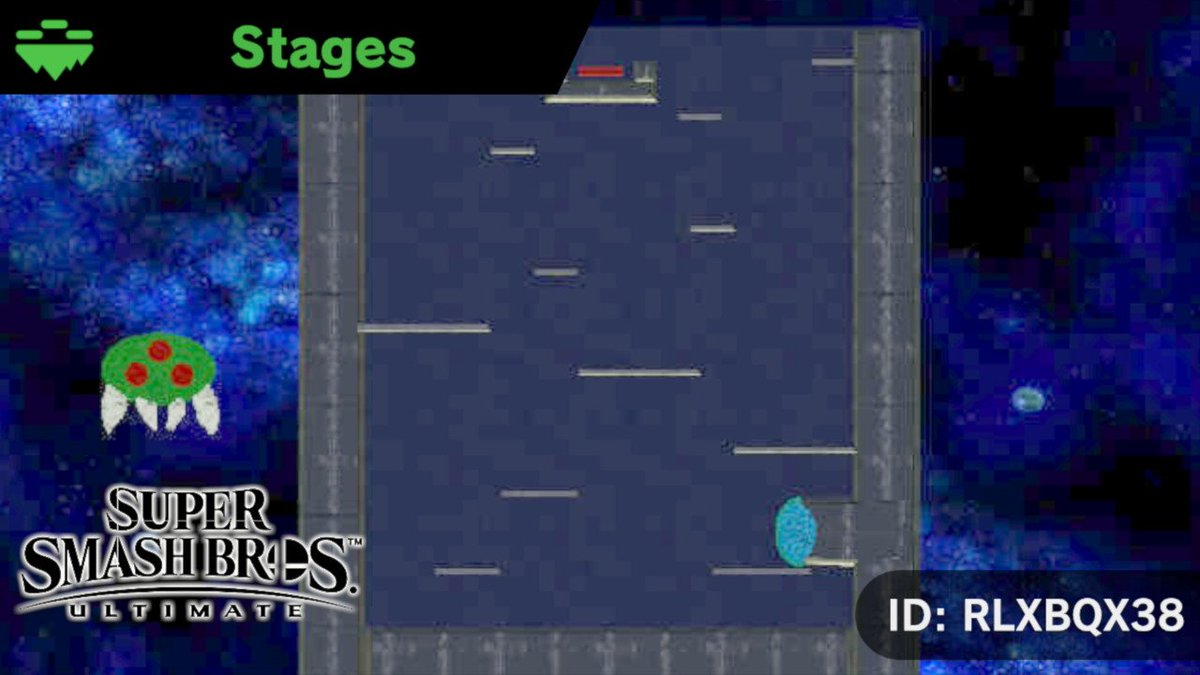Cont_Man's tweet image. Metroid Escape #StageSmashBros #SmashBros #NintendoSwitch