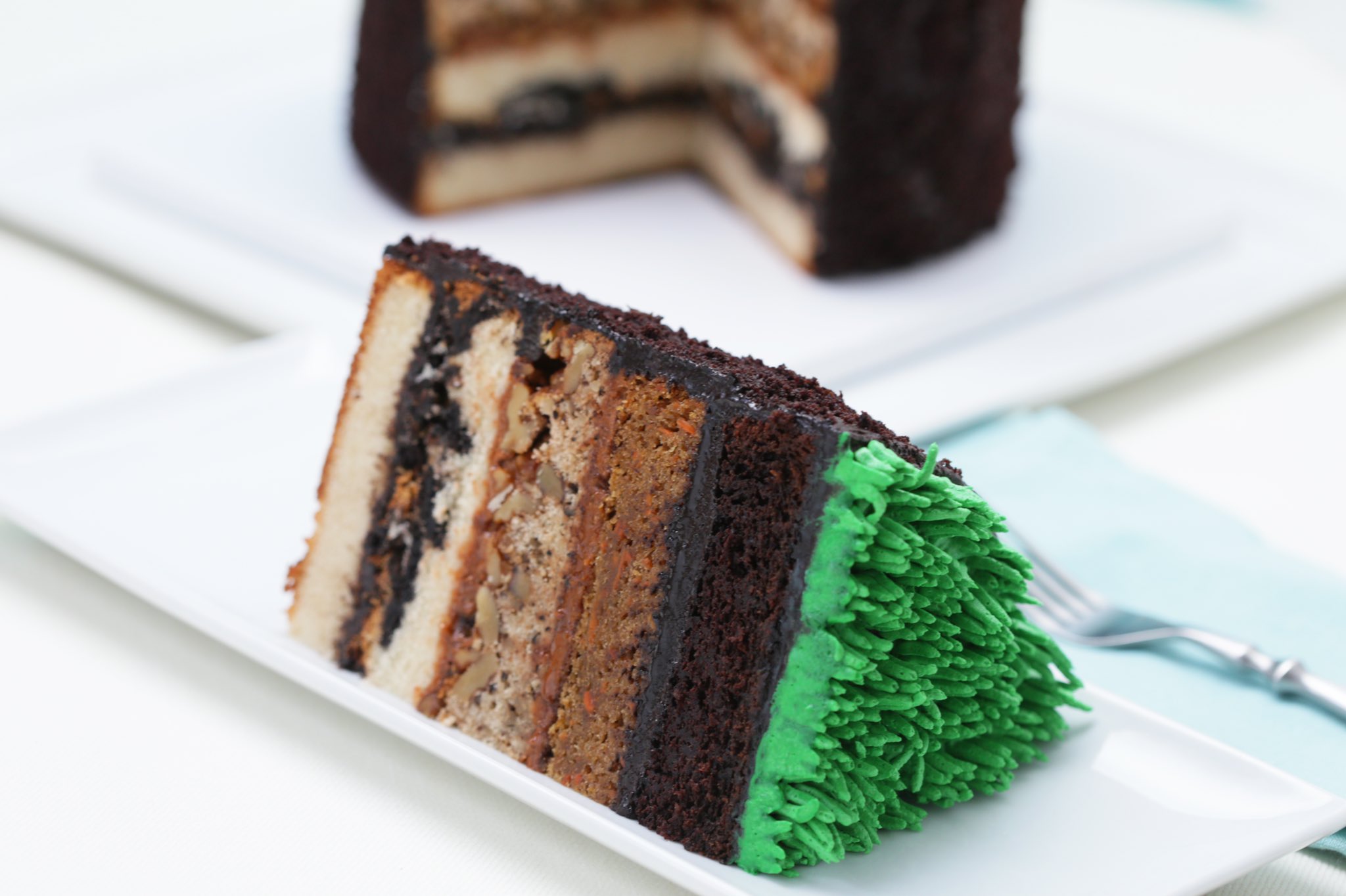 Layers of the Earth cake labeled  Earth layers project Earth science  projects Earth projects