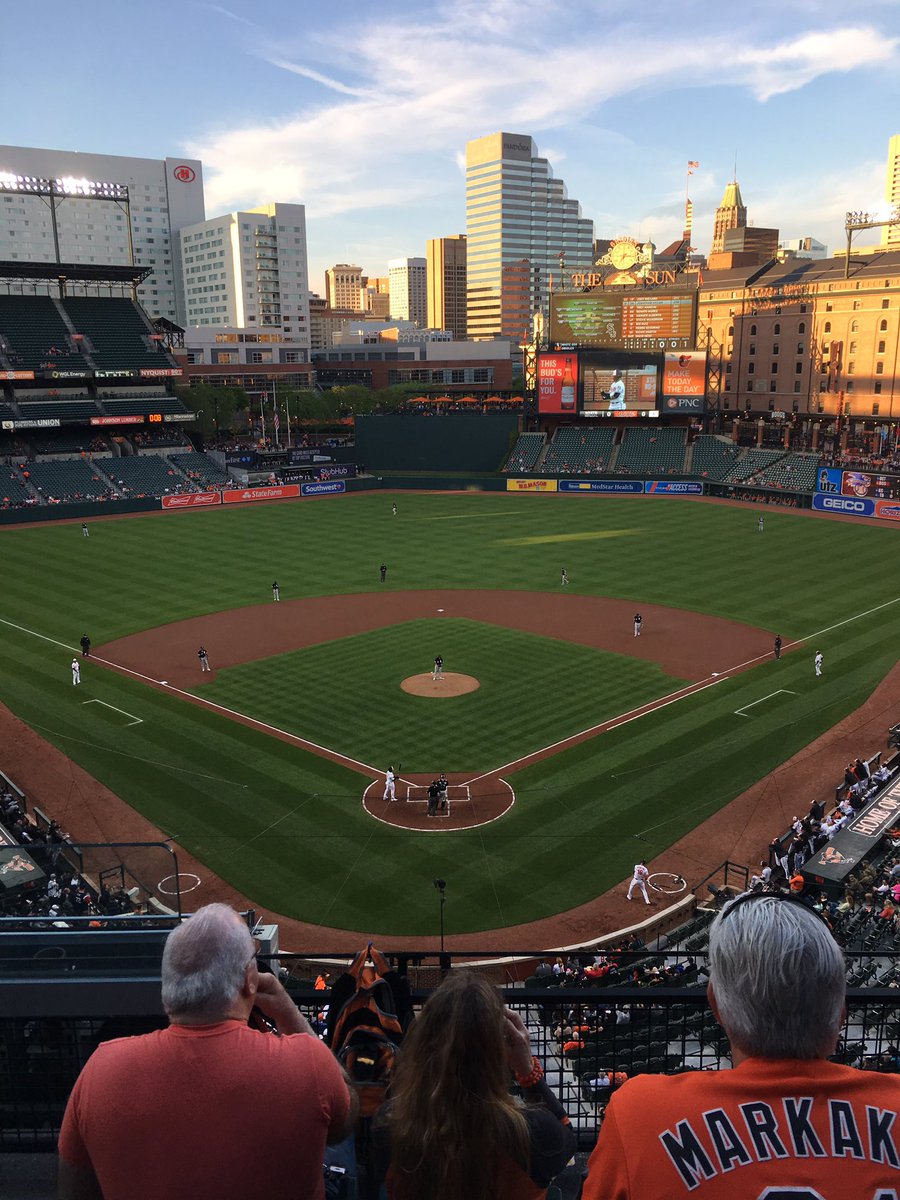 Section336's tweet photo. First game of the season for me! Go O’s! #section336 https://t.co/05C6rj5FFh