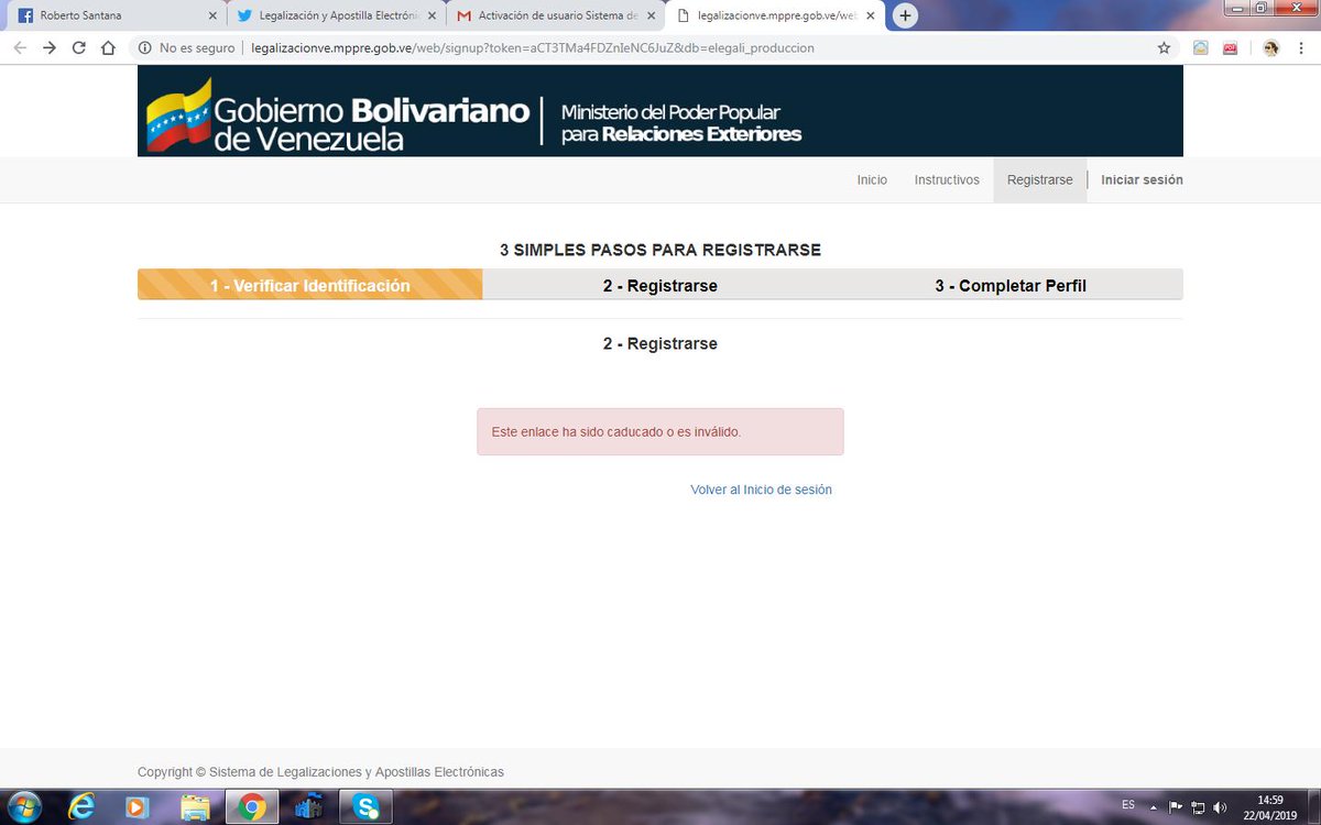Dulce_mi's tweet photo. @LegalizacionVE Buenas tardes, me corresponde registrarme miércoles y sábado. Cada vez que me llega el correo de confirmación arroja: Caducado. Hoy fui al MPPRE y me dijeron que siga intentado, esto me pasa todos las veces que intento. Ayuda! https://t.co/fioambyMoW