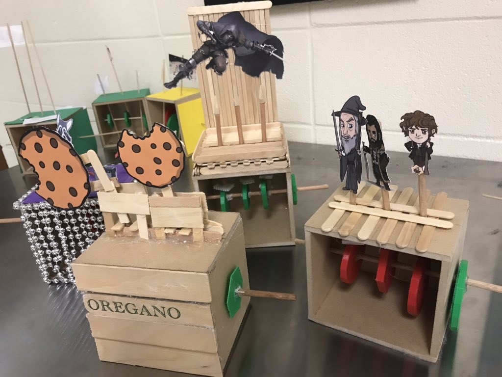 LiberatorsNOW's tweet photo. Engineering students are building some great Autamatas today! They’re applying many of the principles they’ve learned in class this year. #GoLiberators https://t.co/hGhTtoJXMF