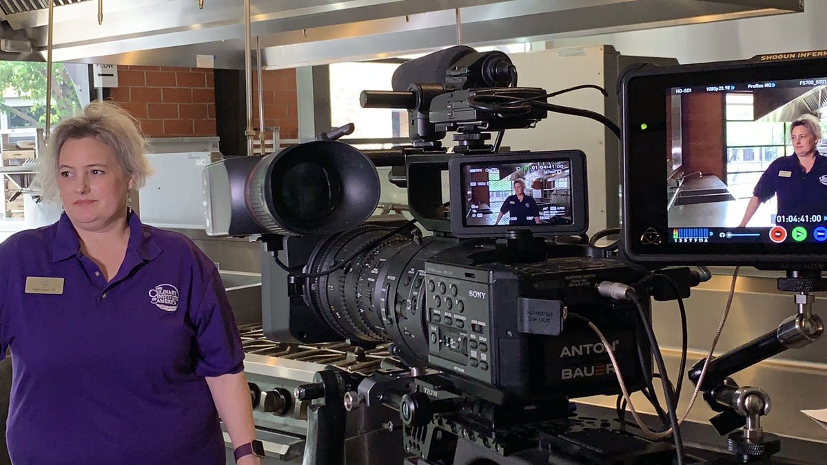 ReWorksSA's tweet photo. The team is out shooting #ReWorksSAGold Spotlight Videos for @CIACulinary and @WasteManagement! Check out our IG stories for some behind the scenes takes! https://t.co/UqZDCqYjm1