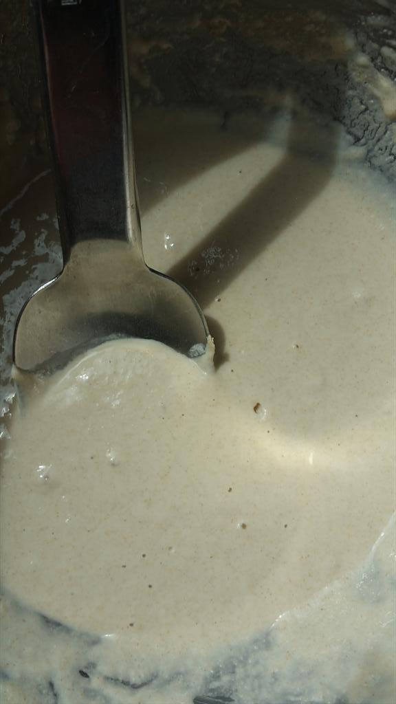 Poolish,with my sourdough starter,working so can make  new batch of focaccia bread #naturalfermentation #fromscratch