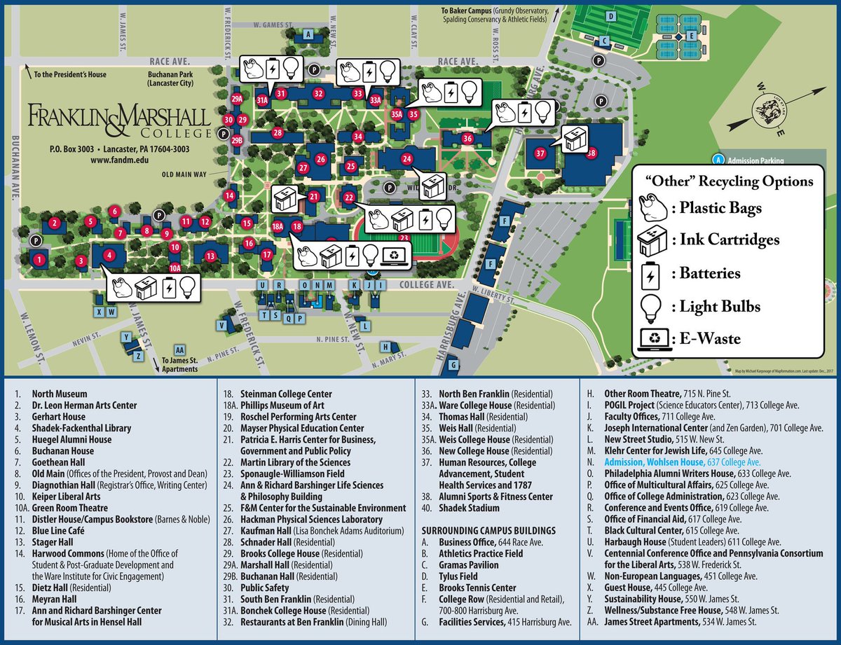Franklin And Marshall College Map Franklin & Marshall On Twitter: "We're Proud That Sustainability Has Become  Central To How The Franklin & Marshall College Community Lives, Learns And  Works On Campus. To Recognize #Earthday, We Thought We'd