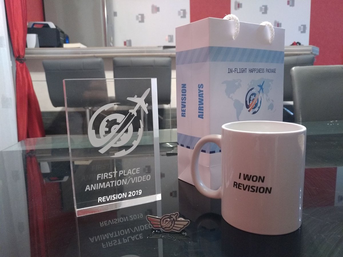 fgrassard's tweet photo. I can't believe it ! I won the "Animation Compo" at Revision 2019 !

It's hard to come back after 4 days full of discussions, laughs, hapiness, technical and artistic chat ... beer, curry wurst, and so many incredible productions !

Thx to the organizers and all people I met ! ❤️ https://t.co/VvK7pKTZKD