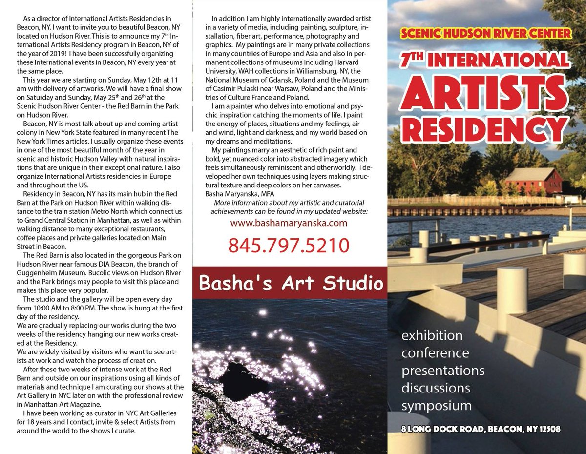 kwojciechowicz's tweet photo. ๐๐โค๏ธ๐The 7th International Artist Residency will be taking place soon. Notice any familiar artworks in this brochure? #brochure #beacon #usa #artistresidency #artresidencies #kamaarts #kamilawojciechowiczkrauze #bashamaryanska #ny #newyork #redbarn #longdock #visualarts https://t.co/1C9e2Ld0FU