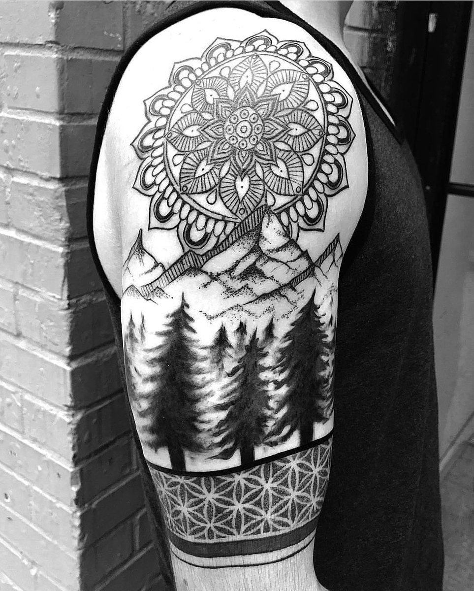 nature half sleeve tattoo