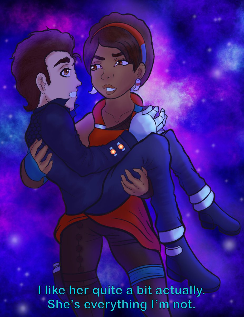 theabysmai's tweet photo. 🎵 “Ooh, I know it’s not the right time tonight
But I won’t move until this stops
Go back to the top
Back to the top” 🎶
-
Bbl gonna cry 5ever over these two kthxbai

#talesoftheborderlands #borderlands #rhys #sasha #sashaborderlands #rhysborderlands #totb #fanart https://t.co/dZn2Fnwxsx