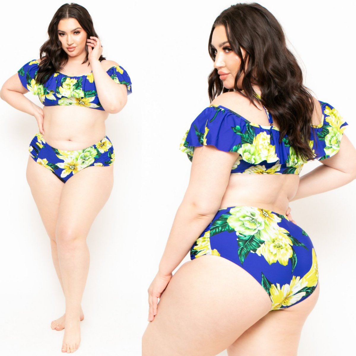 Curvysense's tweet photo. Shop our new swim wear, like our "FLORAL RUFFLE BIKINI SET"! Store https://t.co/YOA46mjjjt with code: GRAM20
•
•
#plussize #Curvysense #curves #psswim #psfashion #psstyle #swimwear #bikini #summer #honormycurves #celebratemysize #goldenconfidence #stylehasnosize #curvy https://t.co/49ZJvawUBg
