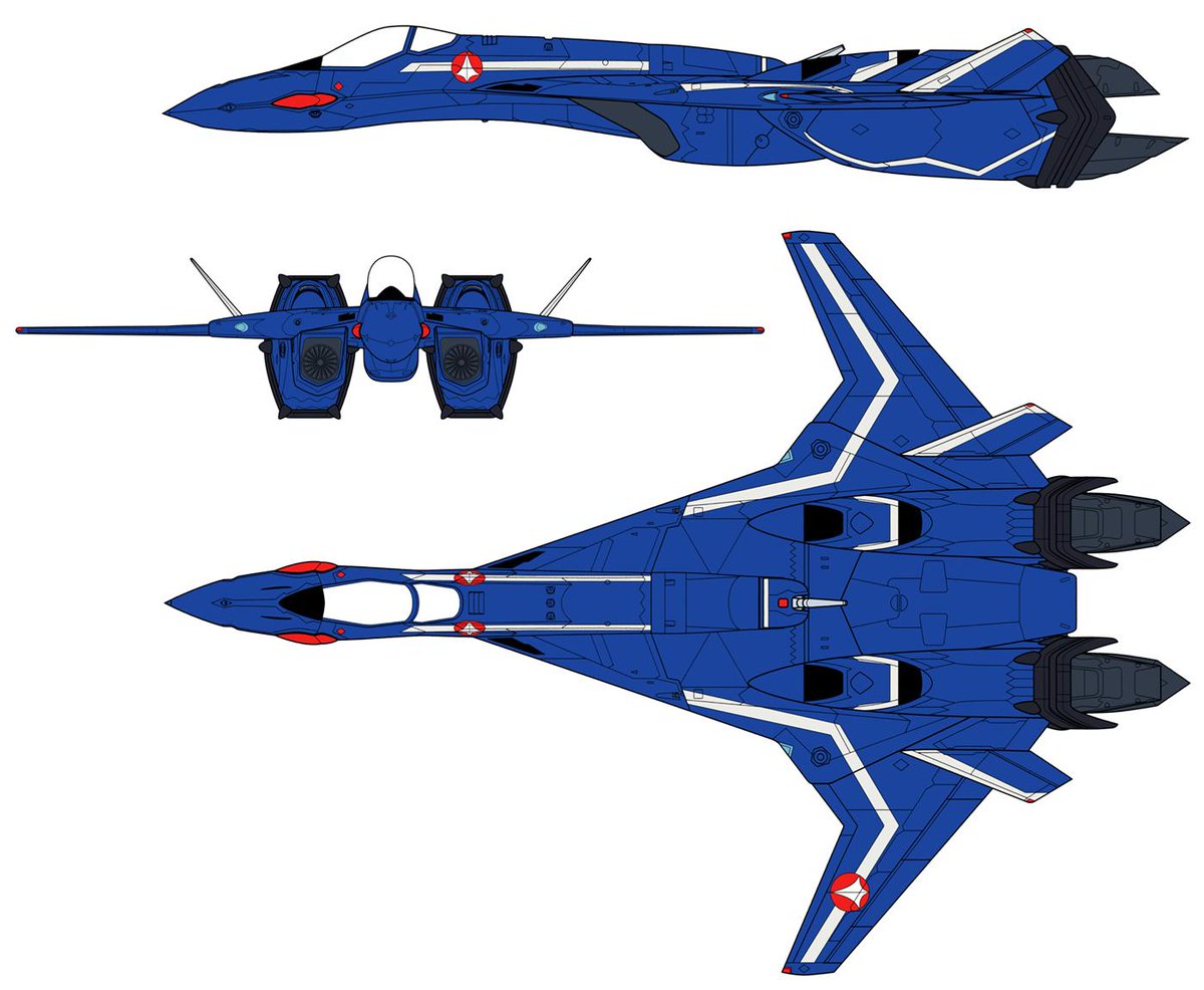 Chad Schematics Of The Vf 19f Excalibur In Fighter Mode First Seen In The 1994 Anime Tv Series Macross 7 This Craft Is One Of The Mass Production Models Of The