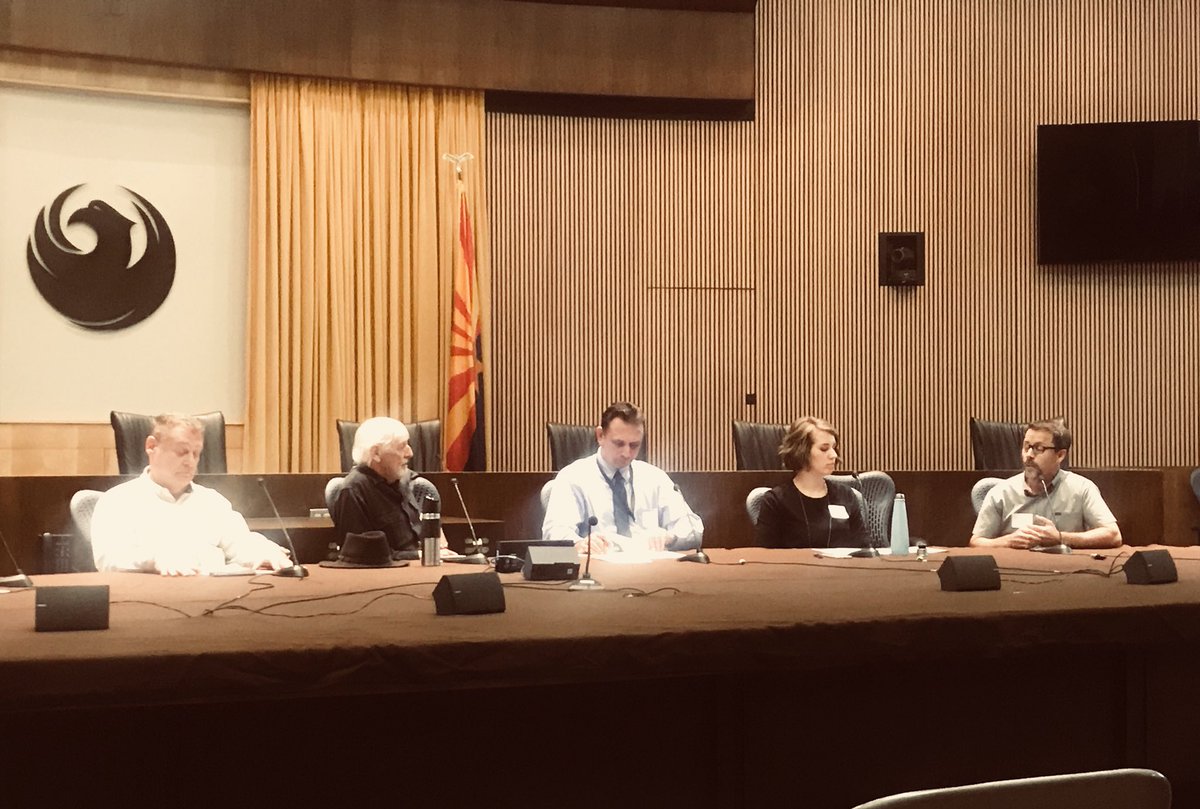 VenueProjects's tweet image. Venue Principal Lorenzo Perez tackling the topic of preservation through #adaptivereuse at @greenlivingaz’s #EarthDay event in #DTPHX. No better day to discuss the importance of recycling buildings and celebrating history &amp;amp; culture through placemaking!