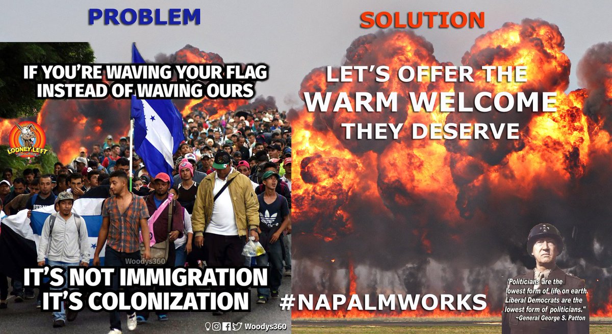 ErikHansLarson's tweet image. He was greatly inconvenience.  And also WALLS are part of a SYSTEM of #BorderEnforcement.  Only a barbarian believes it better to rely on a #WarmWelcome of #NAPALM  or even the #Teargas that makes ALL liberals cry as required when there's no infrastructure! #BuildTheWall