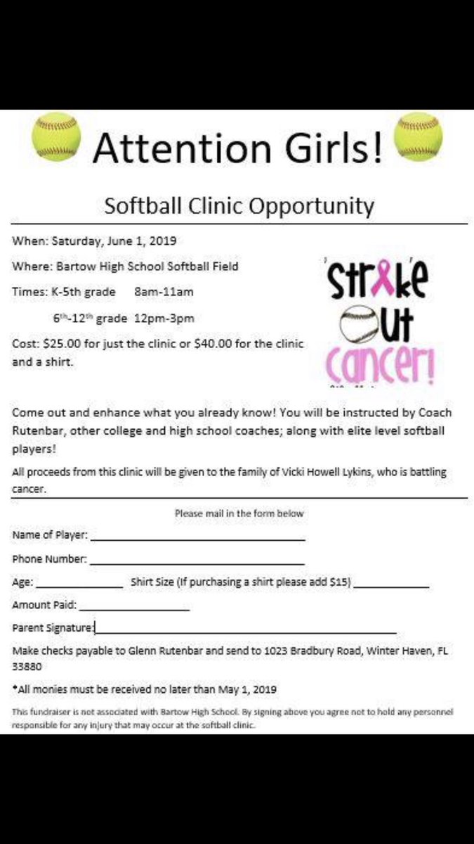 Leadership in Action! Former student, Kensie Green is teaming up with our local High School for a good cause. If you have an interest to sign up, please feel free to email Assistant Principal Ross Jeske at ross.jeske@polk-fl.net for additional details.