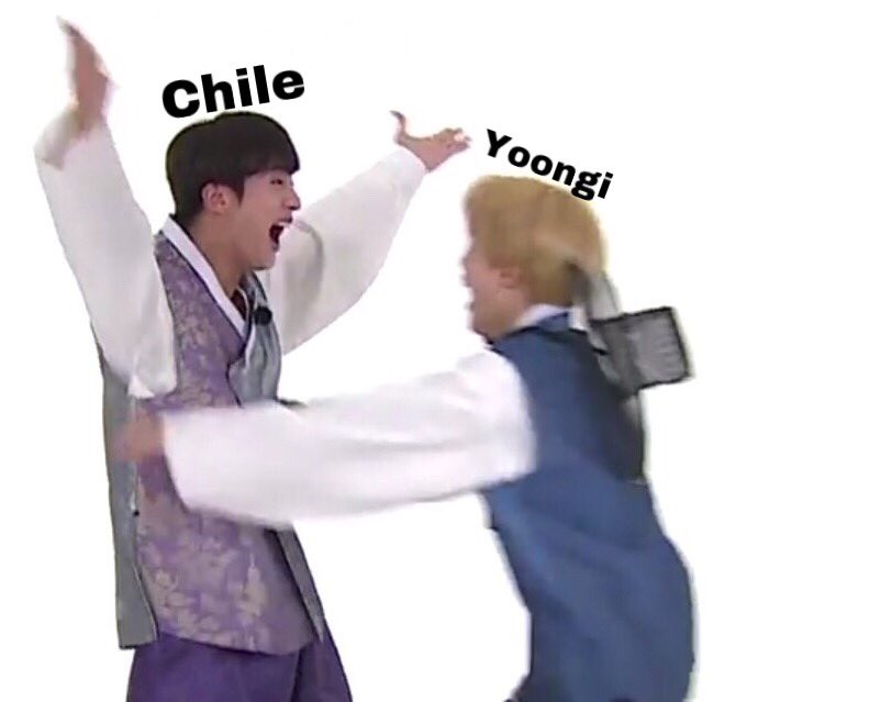 soychileculiao's tweet photo. Yoongi y Chile cuando se vuelvan a reencontrar #BBMAsTopSocial BTS @BTS_twt https://t.co/S1b8HgaPCt