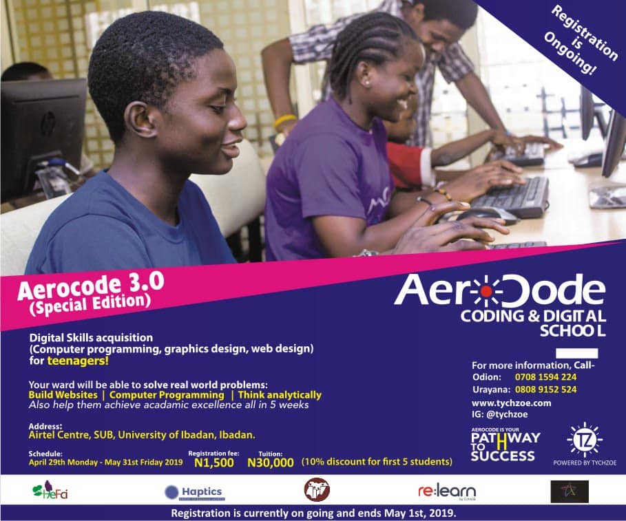 LadyGrasha's tweet photo. Exploring and gaining knowledge in the #tech sector is a ground to help build the nation. Children are the leaders of tomorrow. #Aerocode coding and digital school is available for children who have interest in that field. It is located in #Ibadan and they're currently admitting https://t.co/8gpcCaUeh9