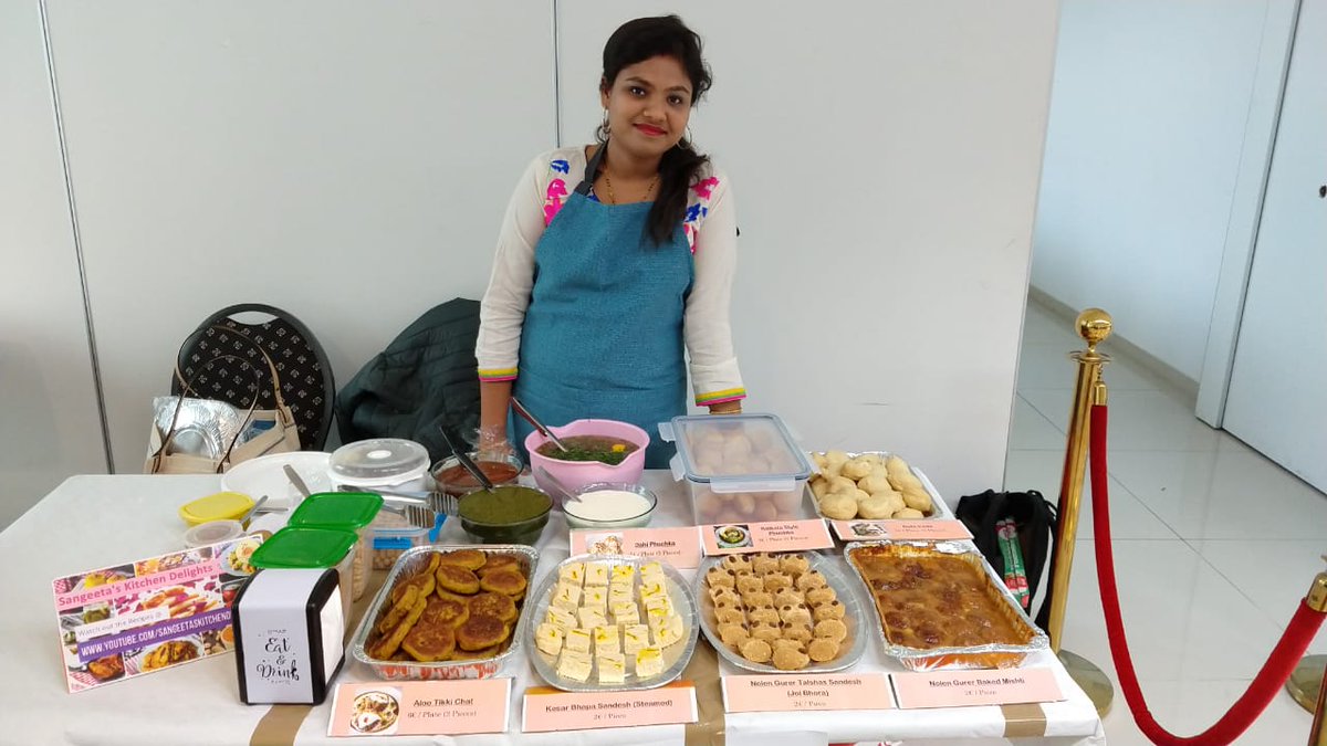 Poila Boisakh "Choitro Mela" Food stall from Sangeeta's Kitchen Delights..Organised By @HollandeHoichoi