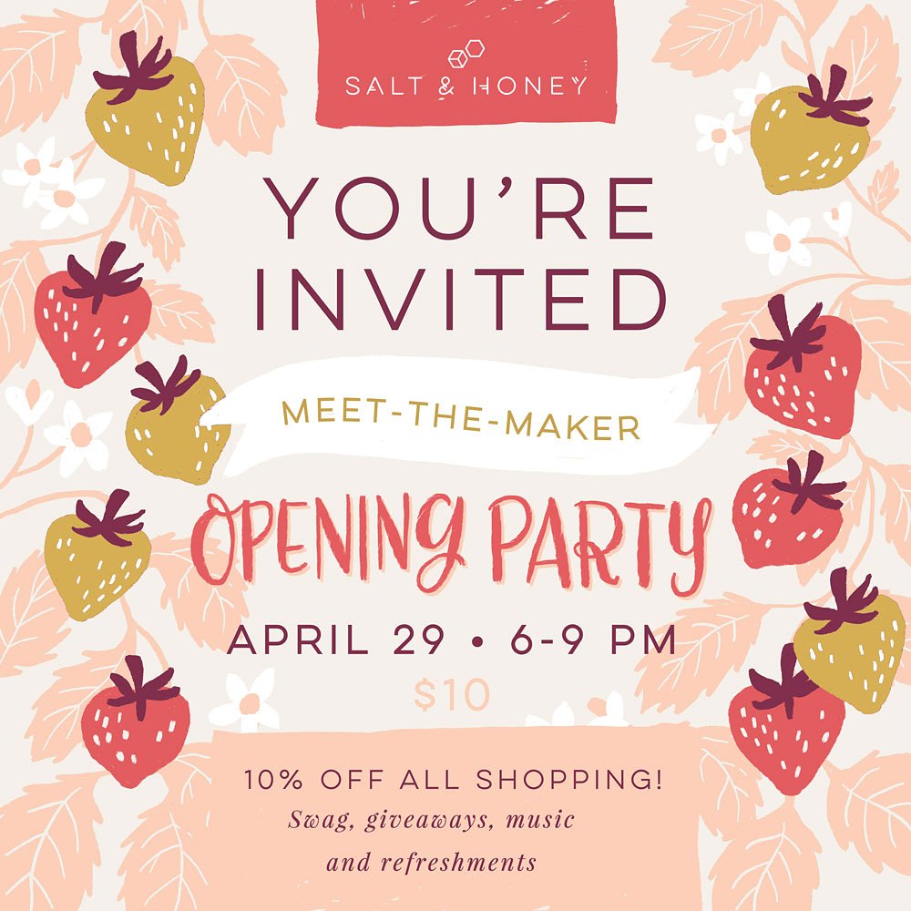 IndulgeEats's tweet photo. Just one week until @salthoneymarket throws their Meet-the-Maker Party! Next Mon from 6-9pm there's swag, giveaways, even discounts on your fave locally made goodness!

#shoplocal #bakery #candy #treats #SLC #Utah #SaltAndHoneyMarket #utahmakersmarket #shopthegateway #IndulgeEats https://t.co/itqtQJmykY