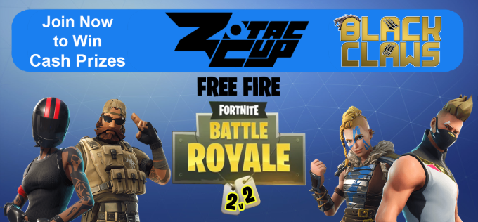 ZotacCup's tweet photo. Deploy from the bus and join us in the #ZOTACCUP X #BLACKCLAWS @Battlefy  Free Fire #Fortnite 2v2 Tournament!
All regions and platforms you can join with friends, join with strangers anywhere any platform!
ALL REGIONS! - 4/27/2019
Prize Pool - $120
https://t.co/1xVzbM82rs https://t.co/yL9dB4bgQg