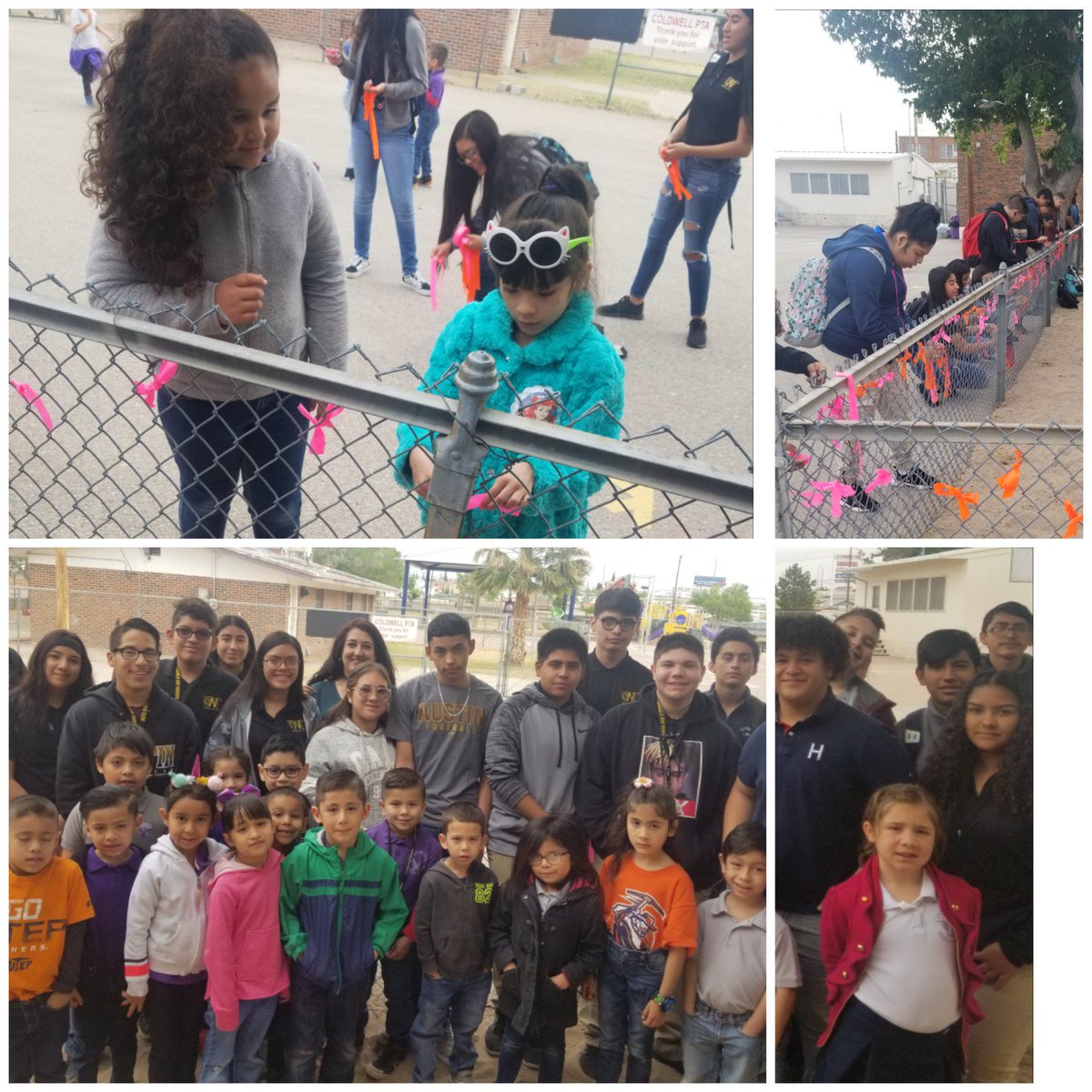 jfavela3's tweet photo. Young Womens Academy &amp; SDOA Panther NT help the Warhawks kick off Earth Day by planting some seeds and setting a color wheel-inspired rock design! Thanks Mrs. Pagliasotti and Mrs. Vidal. @SDOAPantherNT https://t.co/zOybbZe29l