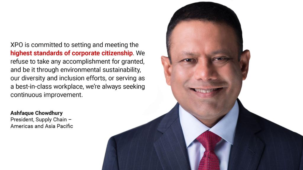 XPOLogistics's tweet image. We’re pleased to release our inaugural #SustainabilityReport, showcasing XPO's commitment to supporting local communities, creating an equitable and respectful workplace, driving a low-carbon economy and building rewarding careers. #EarthDay #WeAreXPO | ms.spr.ly/6014TGfH0