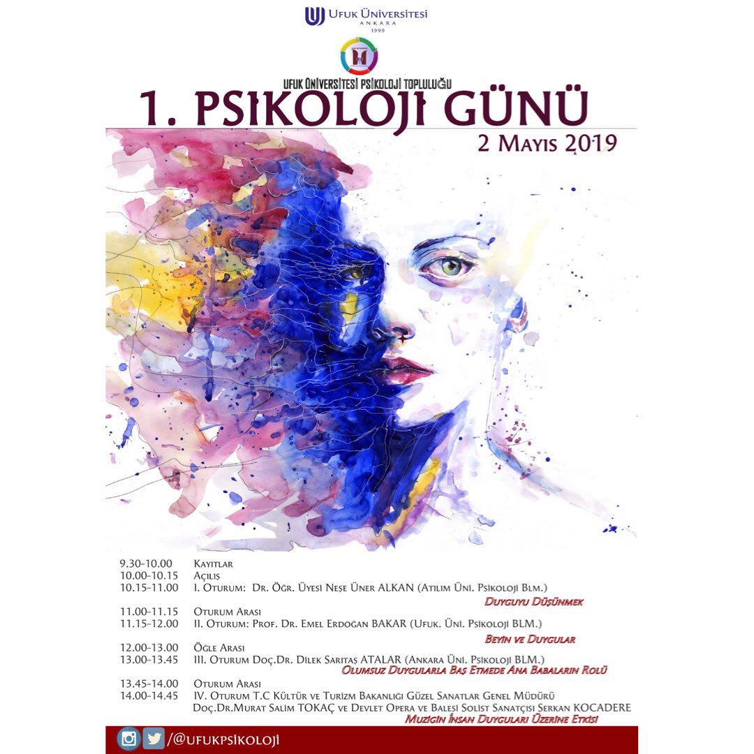 Psikoloji Günü, 2 Mayıs’ta İncekte 
<a href="/ufuktapsikoloji/">Ufuk Üni. Psikoloji</a> 
Kayıt olmak için 
drive.google.com/open?id=1Ffe13…