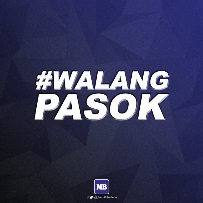 Manila Bulletin News on Twitter "WalangPasok Malacañang orders