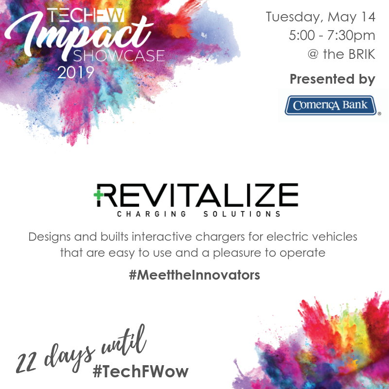 TECHFortWorth's tweet photo. In honor of #EarthDay, meet @RevitalizeCS. Join us at the Impact Showcase presented by @ComericaBank and see how they are developing technology that's helping keep our planet clean. RSVP at https://t.co/XMAodYb7El! Get ready to explore #TechFWow! #22days https://t.co/yAricQIEeK