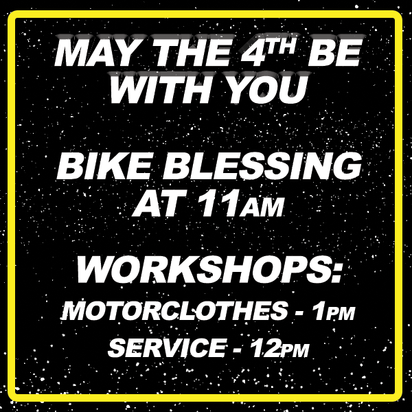 WoodstockHarley's tweet photo. We will be having a Bike Blessing at 11am during our May the 4th be with you event!
Pastor Frank will be blessing bikes and bells, so swing by!
#bikeblessing #warmweather #2workshops #serviceworkshop #wheelcleaning #motorclothesworkshop #ridinggear #blessingofthebikes https://t.co/v1N7GQglGp