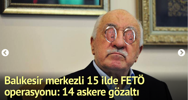FETÖ, CIA Demektir.
FETÖ'ye Karşı Mücadele de
Emperyalizme Karşı Mücadele.

Aldananlar Akıllarını Başlarına Devşirsinler.
Ne Bu Yalancı Çete Reislerinin,Ne de Çetenin

Geleceği Var!
Milletinize Dönün!