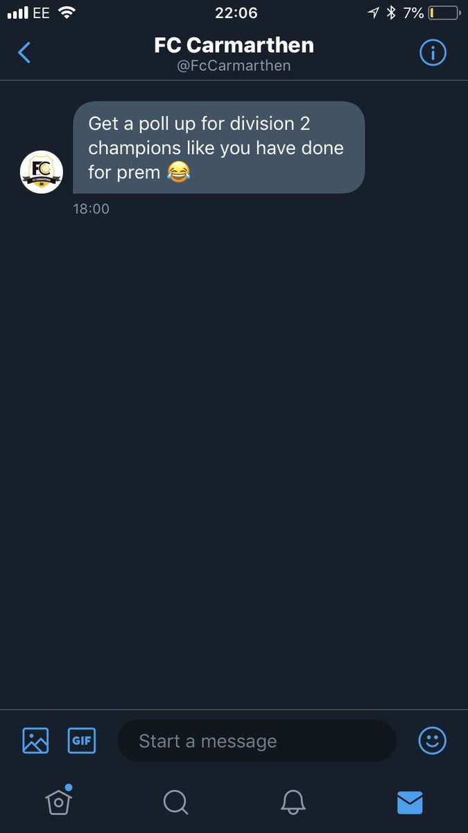 Carmarthenshire League Banter tweet media