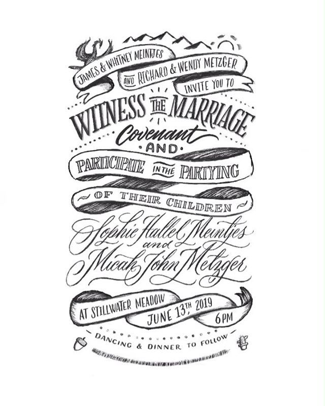 My friends are getting married! 🙌 So of course they hired me to create their custom wedding invites, and I love how they turned out ♥

Here's a time lapse of the approved concept being refined in <a href="/procreate/">Procreate</a> 🎼 I'm Ready | Loupo