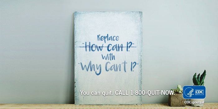 You have what it takes to quit smoking. Believe in yourself and know that getting started doesn’t have to be hard. Find free help: CDC.gov/quit. #MondayMotivation