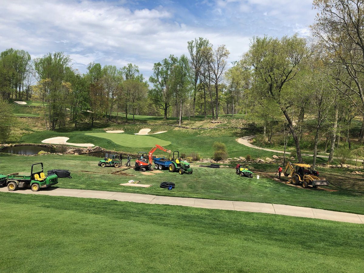 Big drainage day ⁦<a href="/FieldstoneGolf/">Fieldstone Golf Club</a>⁩!!